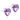 Medical Plastic Heart 6 mm, Hellamethyst Ohrring
