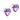 Medical Plastic Heart 6 mm, Hellamethyst Ohrring