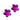 Medizinische Kunststoffblume 6 mm, Fuchsia Ohrring