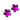 Medizinische Kunststoffblume 6 mm, Fuchsia Ohrring