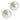 Natural Titanium Pearl 10 mm, Weiße Ohrringe