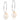 Natural Titanium Drop 8 mm, Golden Shadow Ohrringe