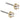 Golden Titanium Tiffany Pearl 4 mm, Weiße Ohrringe