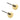 Goldener Titanball 4 mm Ohrring