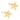 Goldener Titanium Star 8 mm Ohrring
