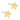 Goldener Titanium Star 8 mm Ohrring