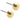 Goldener Titan-Ball 5 mm Ohrring
