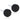 Black Titanium Puck 8 mm Ohrringe
