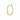 GJ SIGNATURE EARHOOPS LARGE Gold 0.15 (1.)