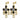 LEONORA Gold BLACK/GOLDEN Ohrringe
