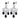 LEONORA Silber CRYSTAL / BLACK Ohrringe
