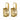 CHANTAL Gold GOLDENE Ohrringe