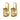 CHANTAL Gold GOLDENE Ohrringe