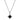 RIMINI Silver BLACK Halskette