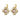 BATTI Gold GOLDEN / ROSE Ohrringe