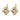 BATTI Gold GOLDEN / ROSE Ohrringe