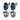 ANETT Silber ROYAL BLUE / GREY Ohrringe