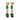 CORNELIA Gold GREEN / GOLDEN Ohrringe