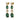 CORNELIA Gold GREEN / GOLDEN Ohrringe