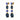 CORNELIA Gold BLUE Ohrring
