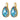 FIORA Gold AQUA/HELLBLAU