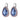 FIORA Silber HELLBLAU/ROSE