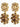 LINA SG BROWN/GOLDEN Ohrringe Gold