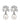 VERONICA SS CRYSTAL /WHITE PEARL Ohrringe Silber