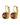 LOUISE SG BROWN Ohrringe Gold
