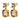 NICOLA SG GREY/GOLDEN Ohrringe Gold