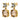 NICOLA SG GREY/GOLDEN Ohrringe Gold
