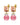 WALI SG PEACH / CORAL Ohrringe Gold
