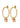 DIEGA SG PEACH Ohrringe Gold