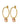 DIEGA SG PEACH Ohrringe Gold