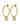 DIEGA SG CRYSTAL Ohrringe Gold