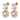 POPPY SG CRYSTAL / WHITE PEARL Ohrringe Gold