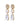 MISIA SG CRYSTAL_WHITE PEARL Ohrringe Gold