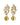 BALETE GOLDEN Ohrringe Gold