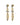 TENERE GOLDEN-GREY Ohrringe Gold