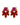 DRAGO RED / PINK Ohrringe Gold