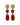 MISIA SG RED / PINK Ohrringe Gold
