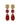 MISIA SG RED / PINK Ohrringe Gold