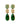 MISIA EMERALD GREEN / GOLDEN Ohrringe Gold