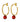 DIEGA RED Ohrringe Gold
