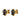 BILLIS BLACK MIX Ohrringe Gold