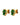 BILLIS GREEN MIX Ohrringe Gold