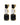 ESMARA BLACK / CRYSTAL Ohrringe Gold