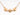 Halskette Uppland 3 Blumen Gold 42+3+5 cm