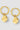 Minimalistische gehämmerte Ohrringe Gold