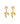 Mini Coral Leaf Ohrring (Gold)